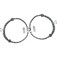 Couple Magnetic Bracelet Set Mutual Attraction Rope Braided Charm Pendants Bracelet Couple Gift Set For Women Men